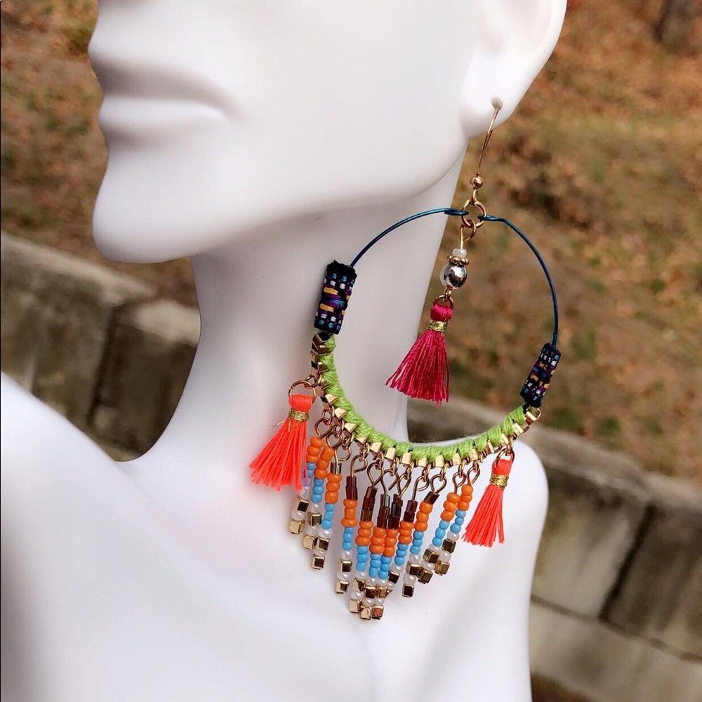 Earrings in colors